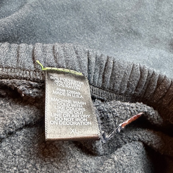 Aviator Nation Black Joggers with Rainbow Heart - Picture 9 of 10